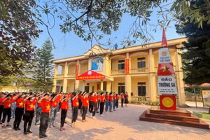 Triển khai hoạt động giáo dục ngoài giờ chính khóa tại Trường Tiểu học thị trấn Hạ Hòa (Hạ Hòa, Phú Thọ). Ảnh: NTCC