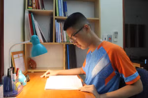 Thủ khoa đầu vào chuyên Hóa Lê Duy Tuấn Anh.