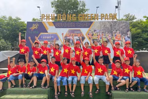 Học sinh Trường Tiểu học Thụy Sơn trải nghiệm tại Hà Nội.