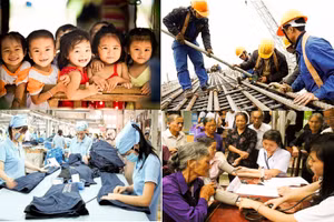 An sinh xã hội góp phần làm giảm lao động trẻ em và tạo điều kiện cho trẻ đến trường. Ảnh minh hoạ