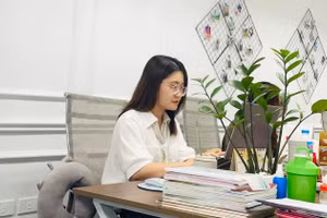 Chị Võ Hoài Phương, làm việc tại Công ty Công nghệ Giáo dục Fidutech (cựu sinh viên Trường ĐH Sư phạm Quốc gia Moscow, Liên Bang Nga). Ảnh: NVCC