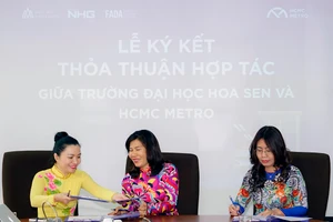 Đại diện 3 bên thực hiện ký kết hợp tác cùng nhau 