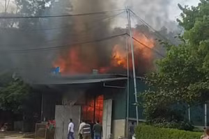 Hiện trường vụ cháy.