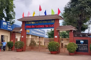 Trường THPT Chi Lăng nơi xảy ra vụ việc.