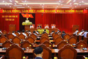 Ban Thường vụ Tỉnh ủy và Ban Chấp hành Đảng bộ tỉnh Gia Lai xem xét, thi hành kỷ luật đối với Ban cán sự đảng UBND tỉnh nhiệm kỳ 2004 - 2011 và 2011 - 2016. (Ảnh: TUGL)