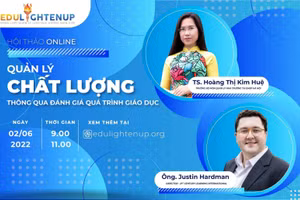 Chương trình hội thảo online với sự tham gia của hai vị diễn giả trong nước và quốc tế.
