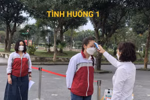 Ngành giáo dục huyện Gia Lâm đã hoàn thành công tác diễn tập phương án đón học sinh đi học lại sau Tết 2022.