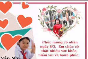 Những tấm thiệp "handmade" giản dị mà mang nhiều ý nghĩa nhân dịp Ngày Quốc tế Phụ nữ 8/3.