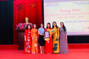 Chung khảo giải thưởng "Nhà giáo Đan Phượng tâm huyết, sáng tạo năm học 2021-2022" đã diễn ra thành công tốt đẹp.