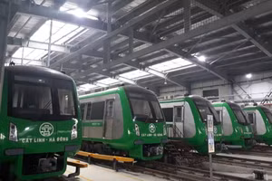 Sẵn sàng vận hành thử tuyến đường sắt đô thị Cát Linh - Hà Đông.