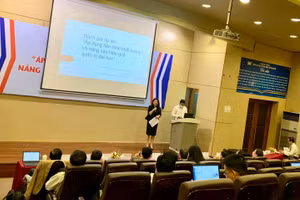 TS Nguyễn Thị Cúc Phương tổng kết những thành tựu mà dự án đạt được. 