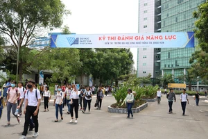 Thí sinh tham dự Kỳ thi đánh giá năng lực vào ĐHQG TP.HCM năm 2019