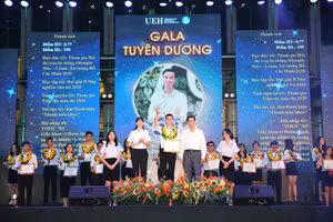 Châu Thanh Tú trong Đêm Gala Tuyên dương "Sinh viên 5 tốt" của UEH