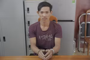 Nguyễn Thanh Tâm tại Cơ quan CSĐT, Công an TPHCM. (Ảnh: Công an TPHCM)