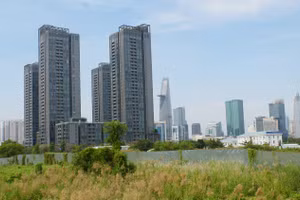 Các dự án cao ốc tại khu vực trung tâm TPHCM. (Ảnh: Lê Nam).