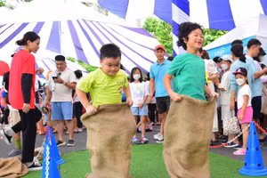 Các hoạt động sôi nổi của trẻ trong mùa lễ hội 2023. Ảnh: PMH