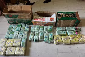 Tang vật là ma túy bị thu giữ. (Ảnh: Công an TPHCM)