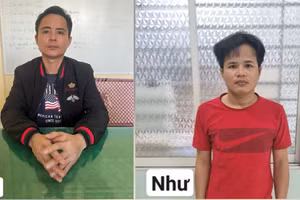 Nguyễn Hữu Oai và Nguyễn Hữu Như. (Ảnh: Công an TPHCM).