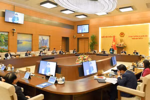 Phiên họp 51 của Ủy ban Thường vụ Quốc hội. Ảnh: Quốc hộ