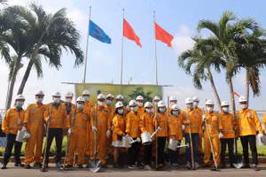 Buổi ra quân Ngày hội trồng cây tại Trạm Phân phối khí Bà Rịa