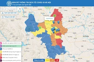 Hà Nội ra mắt Bản đồ thông tin dịch tễ COVID-19