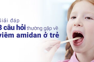 Viêm amidan ở trẻ cần được lưu ý điều trị kịp thời.