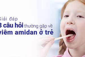 Viêm amidan ở trẻ cần được lưu ý điều trị kịp thời.