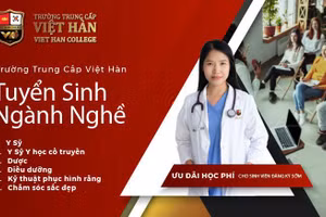  Trường Trung cấp Việt Hàn được tuyển sinh 6 ngành khối sức khỏe