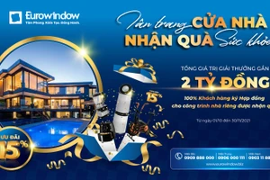 Eurowindow ưu đãi 15% cho khách hàng toàn quốc