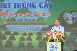 Thủ tướng Nguyễn Xuân Phúc phát biểu tại buổi lễ. 