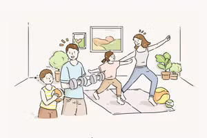 Mong muốn về cuộc sống khỏe mạnh của trẻ em trong mùa dịch qua góc nhìn hội họa