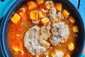 Cách nấu riêu cua đóng thành tảng đẹp mắt, thơm nức