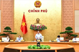 Thủ tướng Phạm Minh Chính phát biểu tại phiên họp Chính phủ - Ảnh: VGP/Nhật Bắc