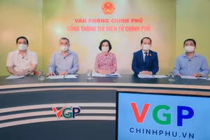Đại diện lãnh đạo các đơn vị liên quan tham gia cuộc gặp mặt. Ảnh: VGP/Quang Hiếu.