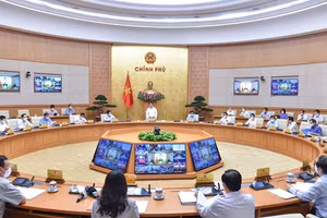 Chính phủ họp thường kỳ tháng 9 /2021. Ảnh VGP