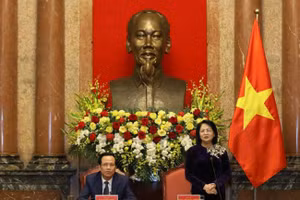 Phó Chủ tịch nước Đặng Thị Ngọc Thịnh phát biểu tại chương trình “Tri ân tấm lòng vàng”.