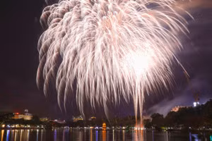 Những chùm pháo hoa lung linh, rực rỡ bừng sáng trên bầu trời Thủ đô Hà Nội, thắp lên khát vọng về một năm mới với những điều tốt đẹp nhất, một năm với sự khởi sắc mạnh mẽ hơn...