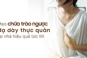 Mẹo chữa trào ngược dạ dày thực quản tại nhà hiệu quả tức thì