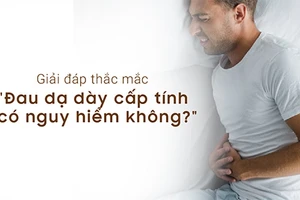 Đau dạ dày cấp tính là cơn đau dữ dội, khởi phát đột ngột.