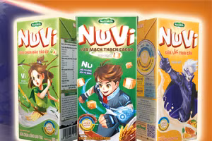 Các sản phẩm NuVi được tung ra thị trường, sẵn sàng đến tay trẻ em Việt Nam.