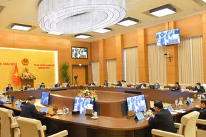 Một phiên họp của Ủy ban Thường vụ Quốc hội