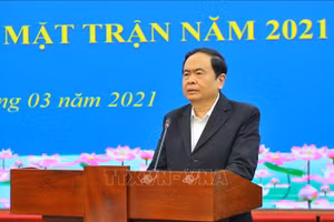 Ủy viên Bộ Chính trị, Chủ tịch Ủy ban Trung ương MTTQ Việt Nam Trần Thanh Mẫn. Ảnh: Minh Đức/TTXVN