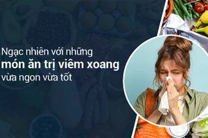 Có nhiều món ăn trị viêm xoang tốt cho mọi người