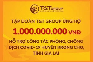 Tập đoàn T&T Group ủng hộ 2 tỉ đồng giúp Gia Lai chống dịch Covid-19