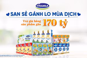 Vinamilk trao 45.000 phần quà đến người dân 3 tỉnh, thành góp phần san sẻ khó khăn mùa dịch