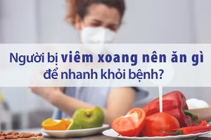 Chế độ ăn hợp lý giúp cải thiện viêm xoang.