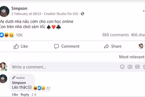 Một lập trình viên viết phần mềm phát hiện học sinh mất tập trung học online