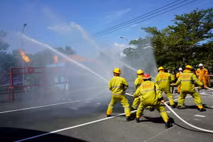 KĐN giành giải Nhất tại Hội thi PCCC Cụm KHÍ - ĐIỆN - ĐẠM tỉnh Bà Rịa-Vũng Tàu