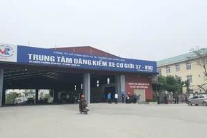 Trung tâm Đăng kiểm xe cơ giới 37-09D tại phường Quán Bàu, TP Vinh. 