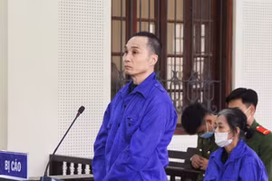 Bị cáo Lương Văn Tới tại phiên tòa. Ảnh: Phạm Tâm. 